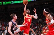 奥孔古27+12杨23+15乔治空砍35分 老鹰送爵士9连败